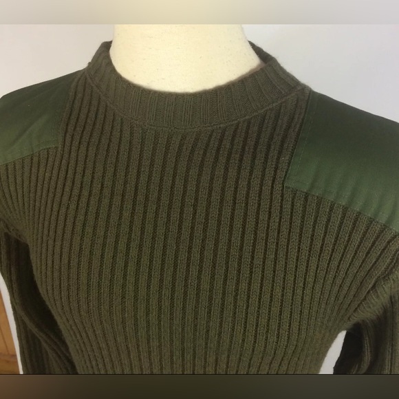 DSCP Official Military Army Green Wool Valor Collection Sweater - Picture 3 of 7